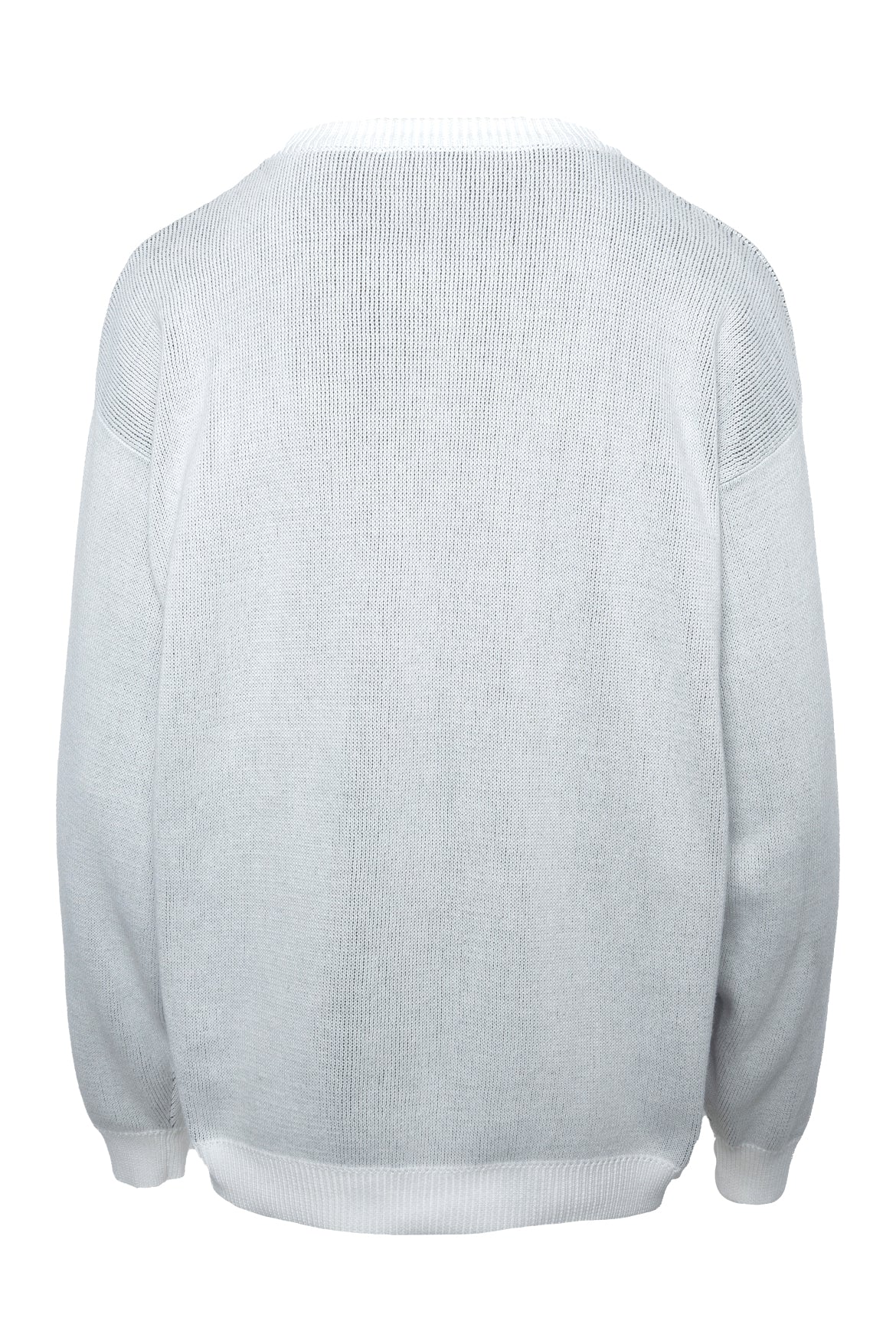 Versace Size 48 Men's Spring/Summer 2020 License Plate Intarsia Knit Sweater - Image 2