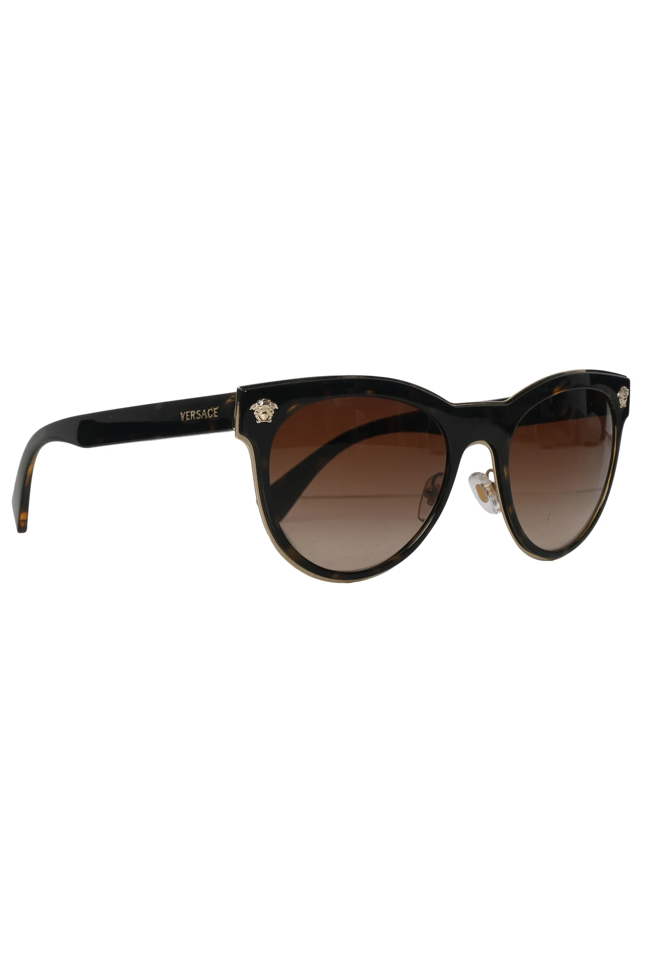 Versace Size OS Medusa Logo Tortoiseshell Sunglasses - Image 2
