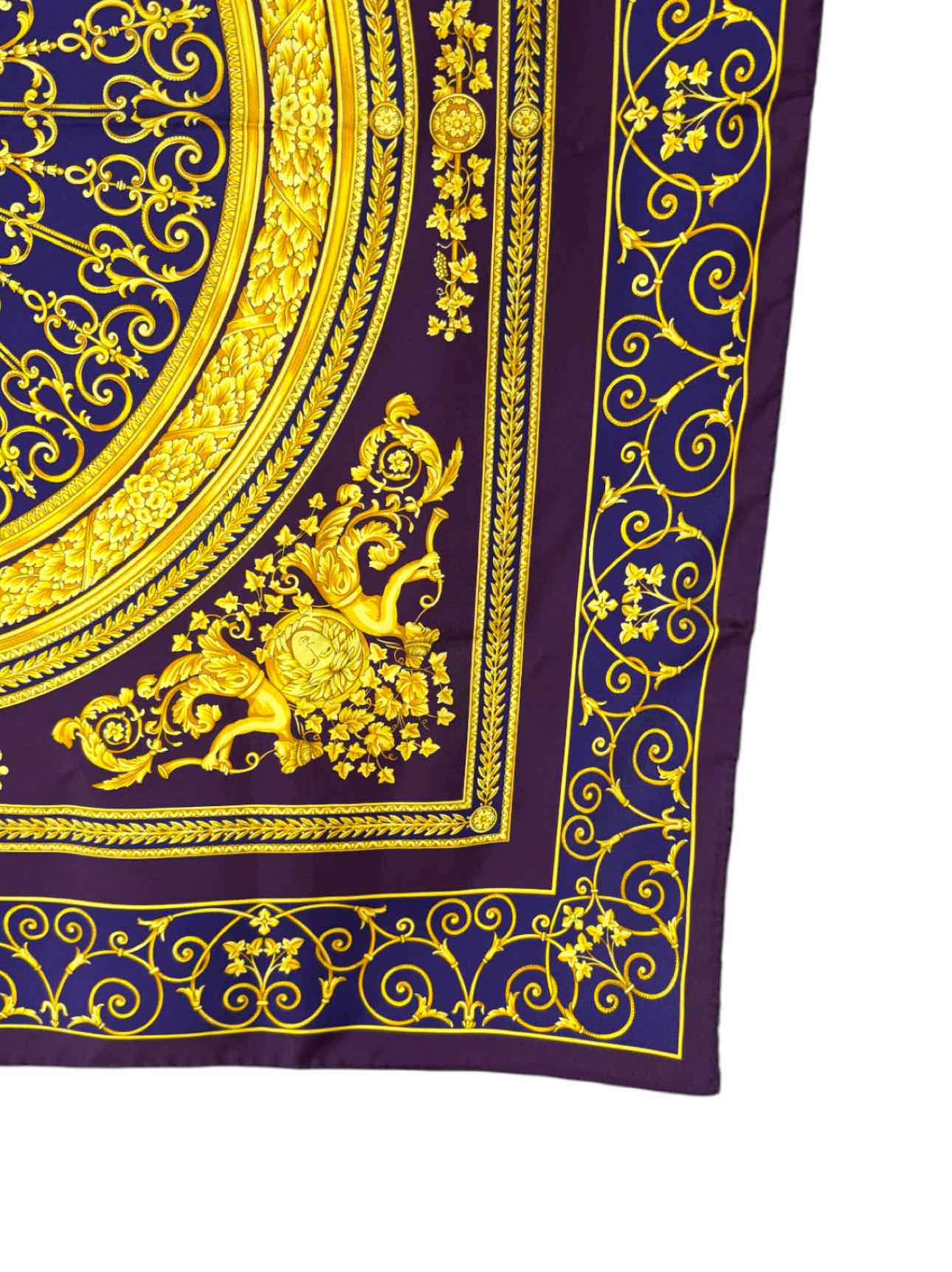 Versace Vintage Silk Pattern Scarf
