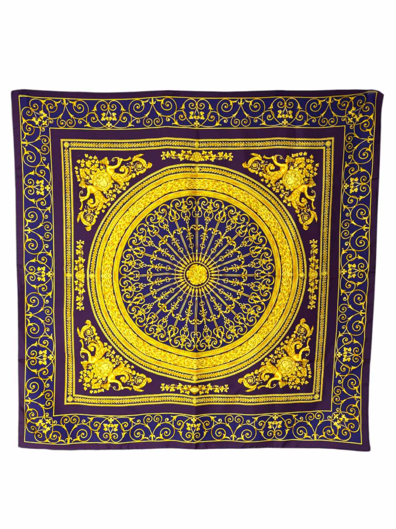 Versace Vintage Silk Pattern Scarf - Image 3