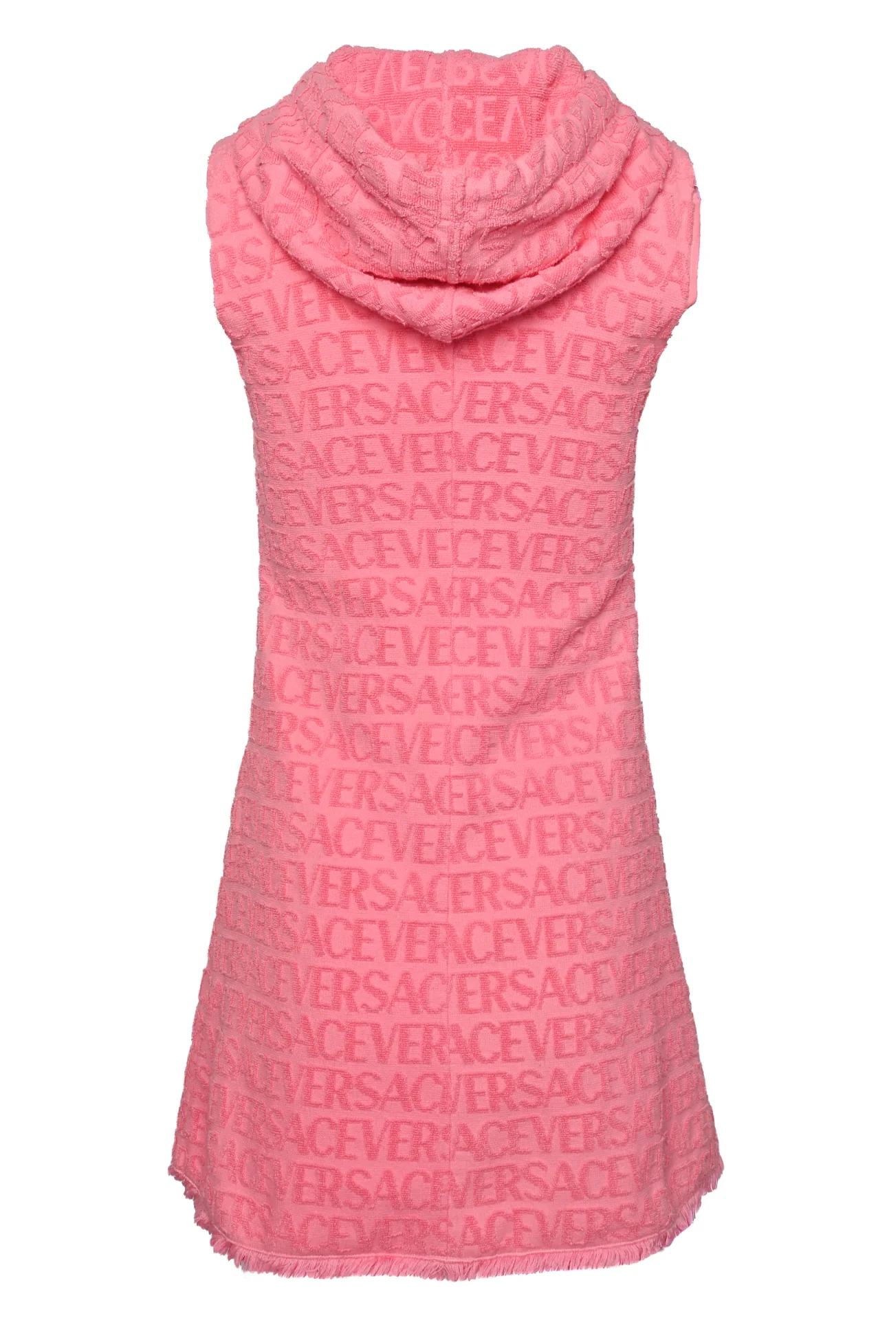 Versace x Dua Lipa Size 2 All Over Logo Hooded Dress - Image 2