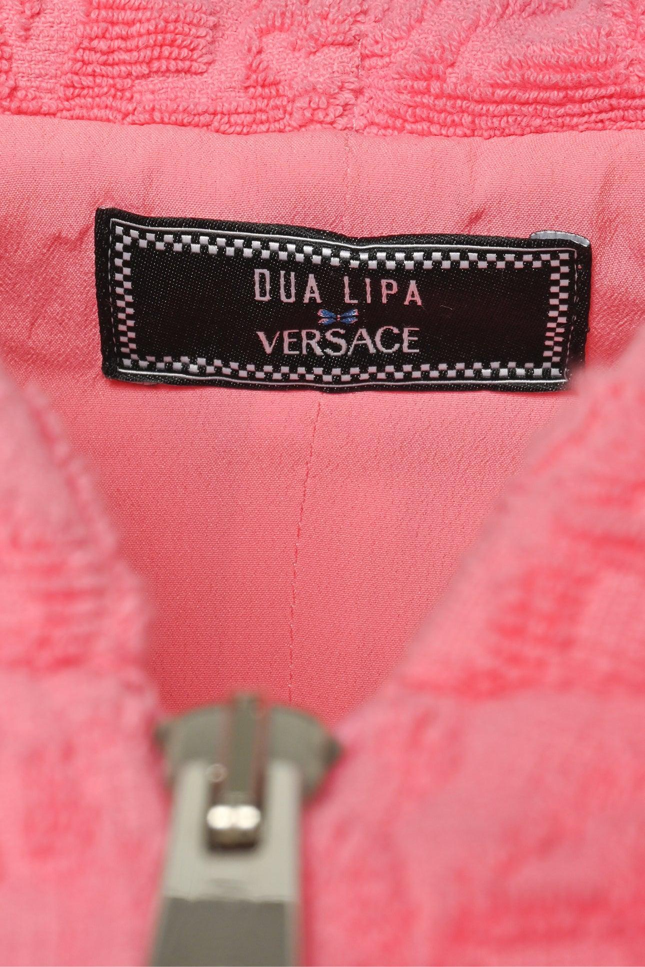 Versace x Dua Lipa Size 2 All Over Logo Hooded Dress - Image 4