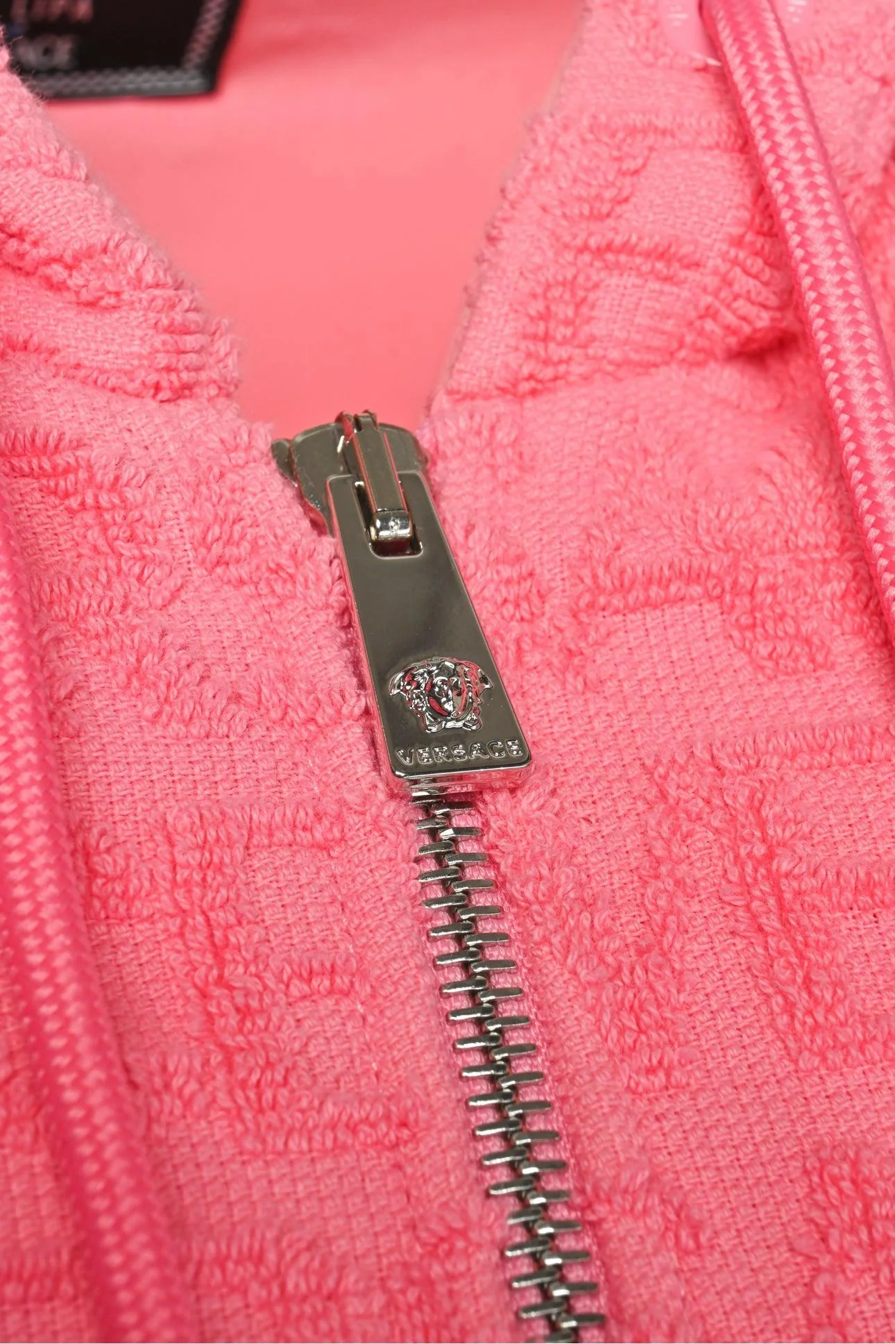 Versace x Dua Lipa Size 2 All Over Logo Hooded Dress - Image 5