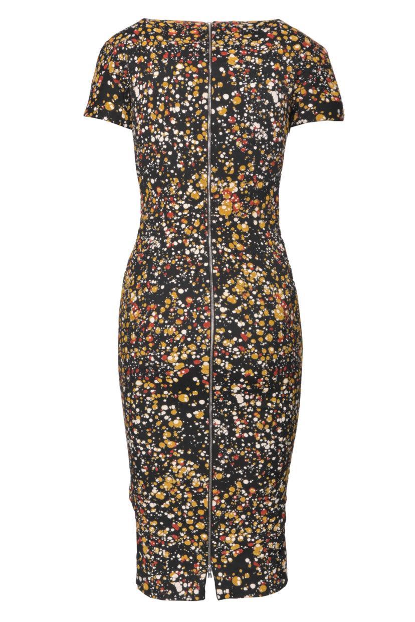 Victoria Beckham Size 2 Jacquard Midi Dress - Image 2