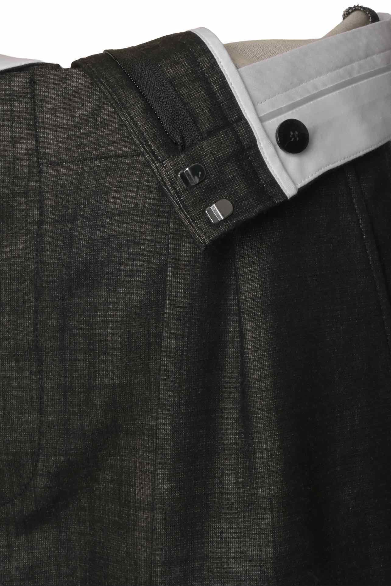Victoria Beckham Size 4 Double-Waistband Wool Wide-Leg Trousers - Image 3