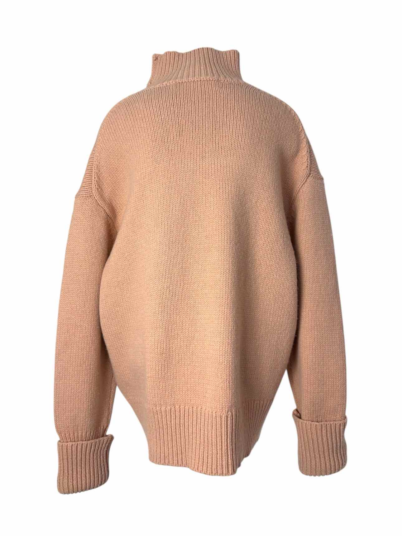 Victoria Beckham Size M Wool Funnel Neck Sweater - Image 2