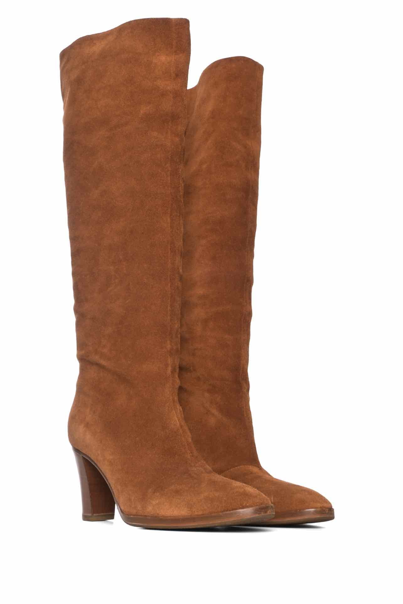 Vince Size 8.5 Casper Suede Over The Knee Boots - Image 2