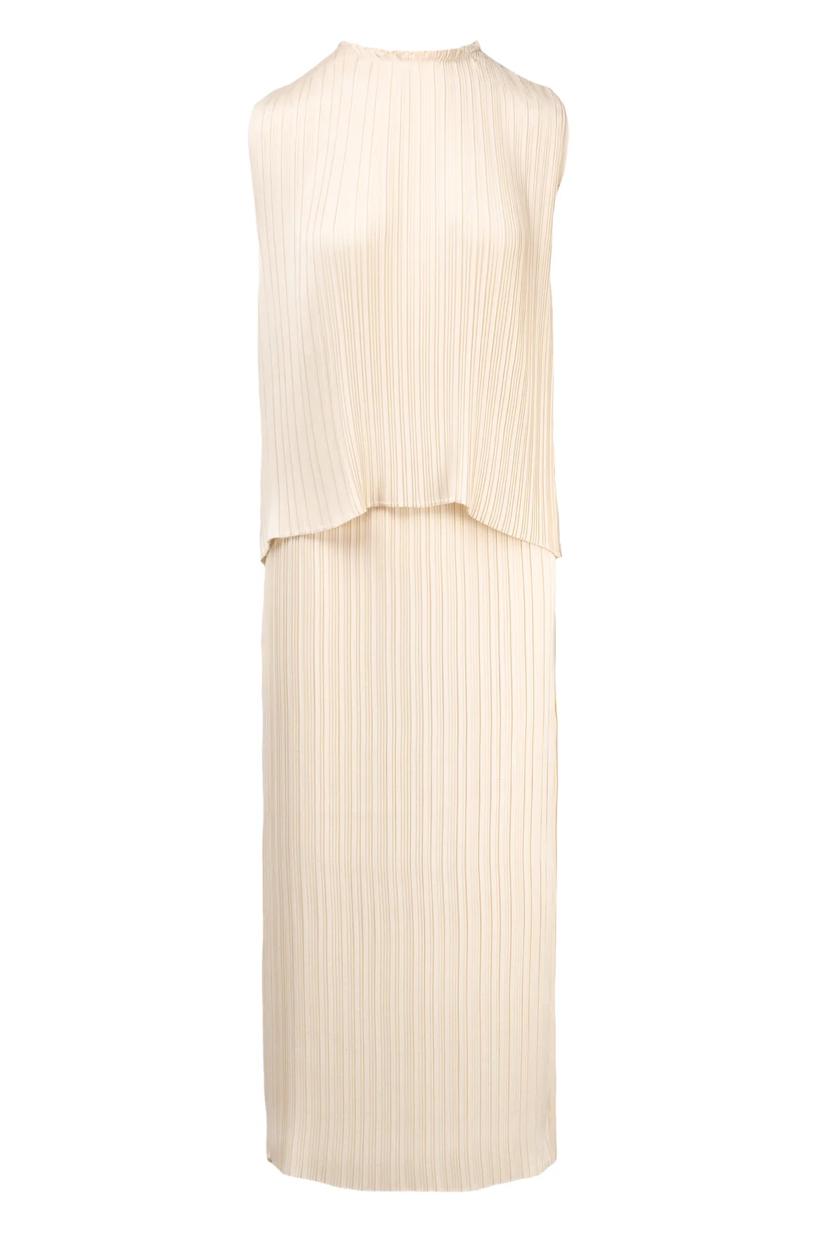 Vince Size L Plissé-Pleated Tank & Skirt Set