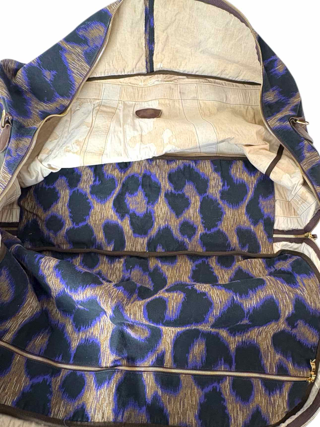 Vivienne Westwood Animal Print Canvas Large Duffle Bags - Image 6
