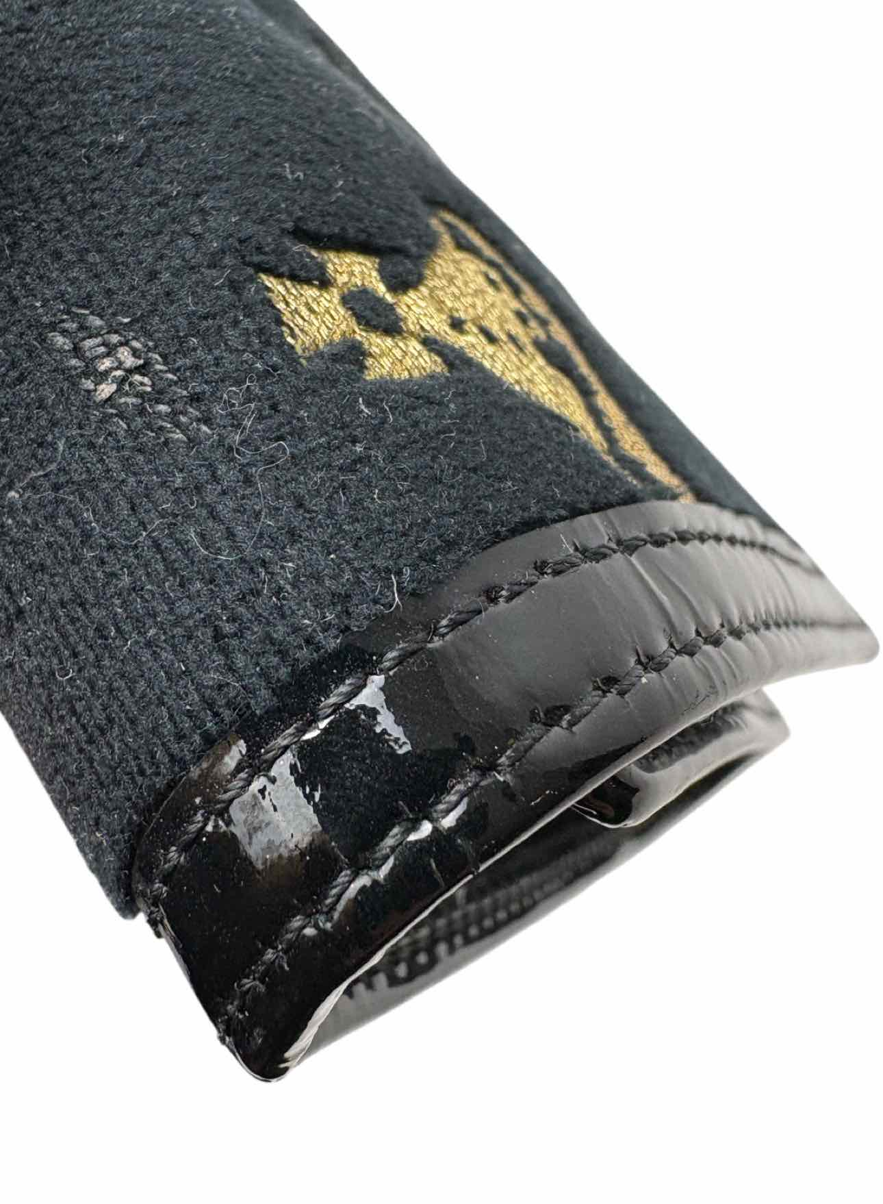 Vivienne Westwood Embroidered Logo Velvet & Leather Wallet - Image 13