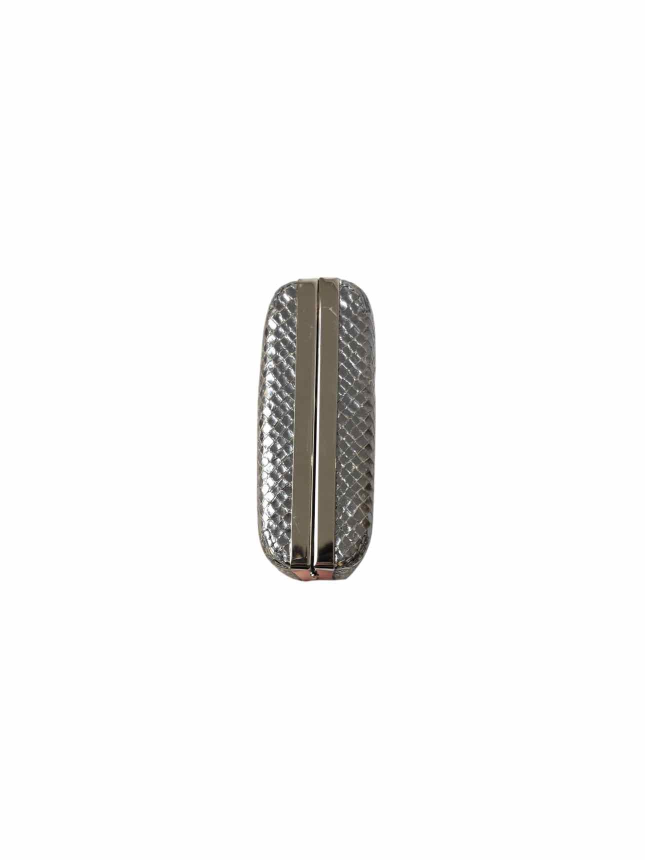 Vivienne Westwood Metallic Silver Leather Snake Print Clutch - Image 2