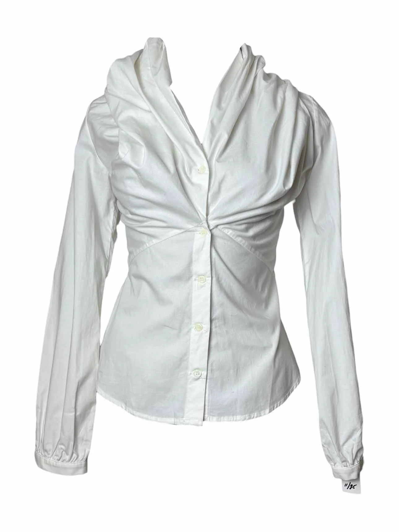 Vivienne Westwood Size 42 Hooded Cotton Blouse