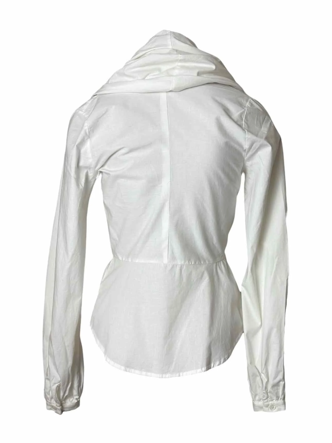 Vivienne Westwood Size 42 Hooded Cotton Blouse - Image 2