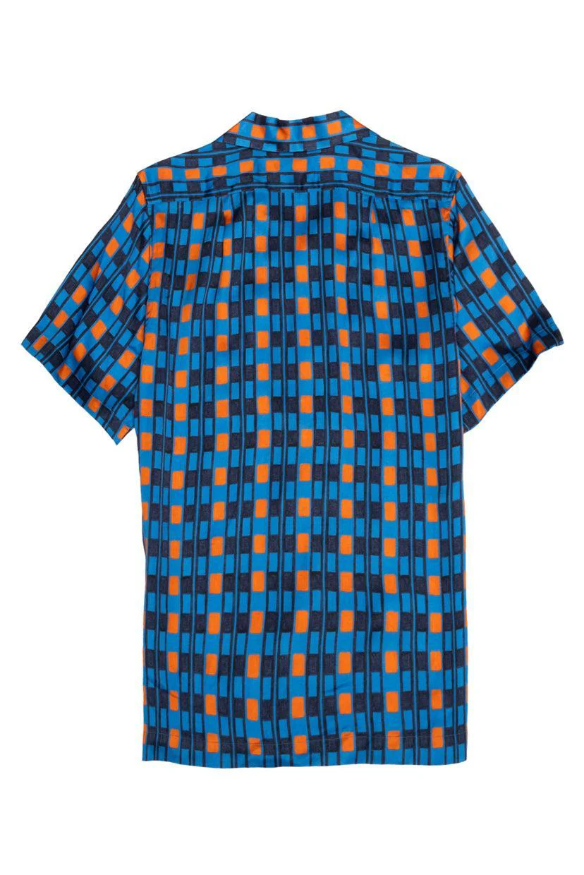 Wales Bonner Size 48 Men's Highlife Bowling Shirt Short Sleeve - Image 2