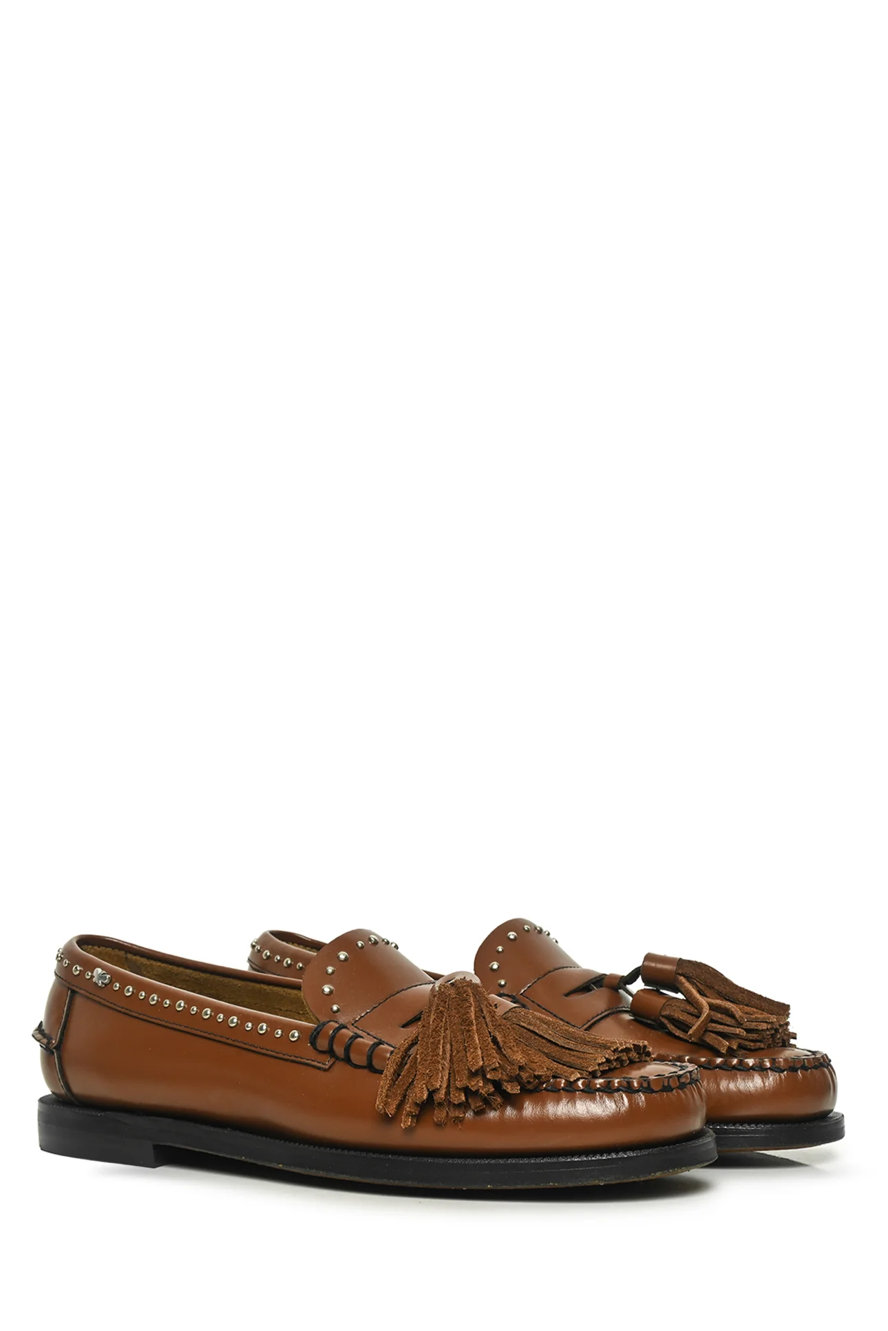 Weekend Max Mara Size 11 Leather Moccasins - Image 2