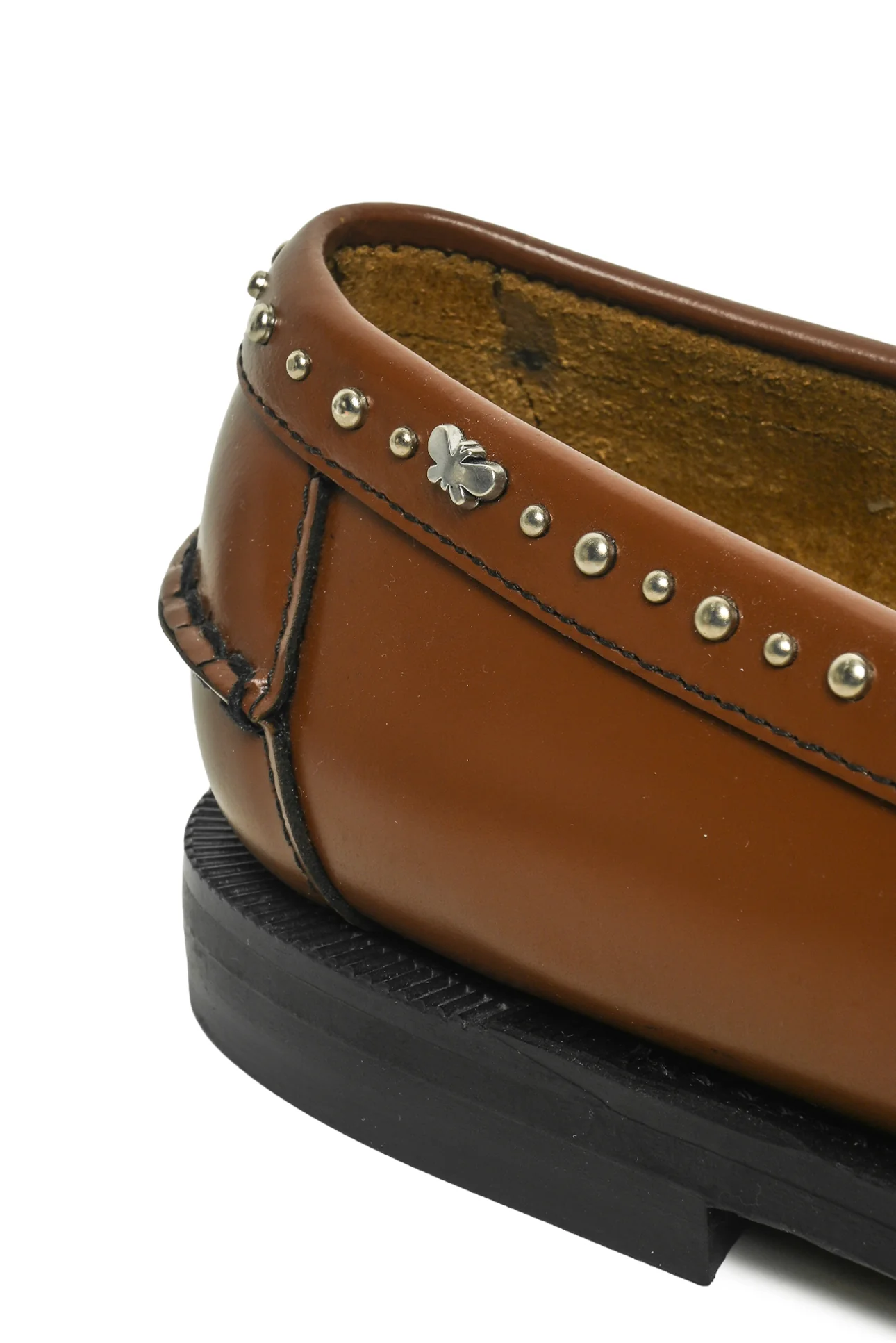 Weekend Max Mara Size 11 Leather Moccasins - Image 6