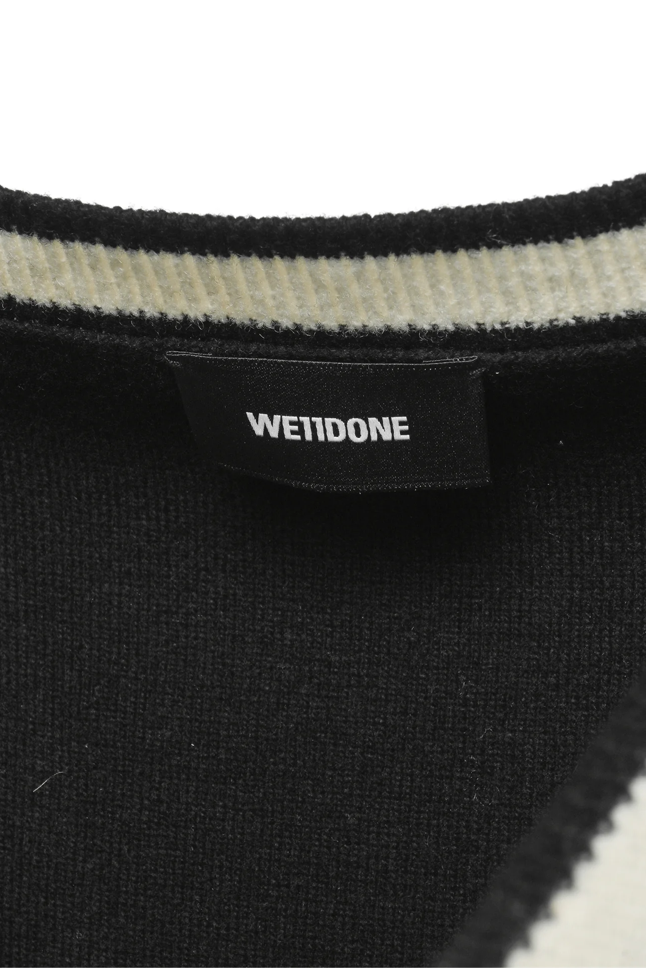 Welldone Size S Men's Logo Metal Detail Knit Vest - Image 3