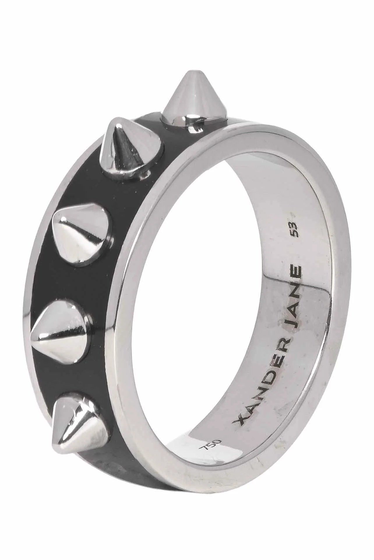 Xander Jane Size 6.5 18K White Gold Spike Ring - Image 3