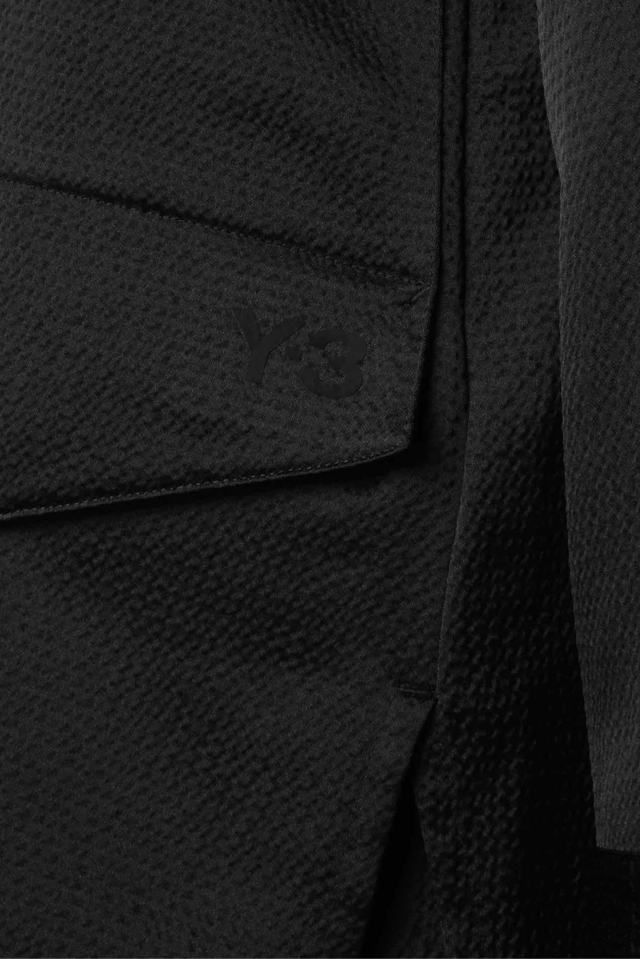 Y3 Size S Tech Seersucker Shirt & Wide Leg Tech Seersucker Pant Set - Image 3