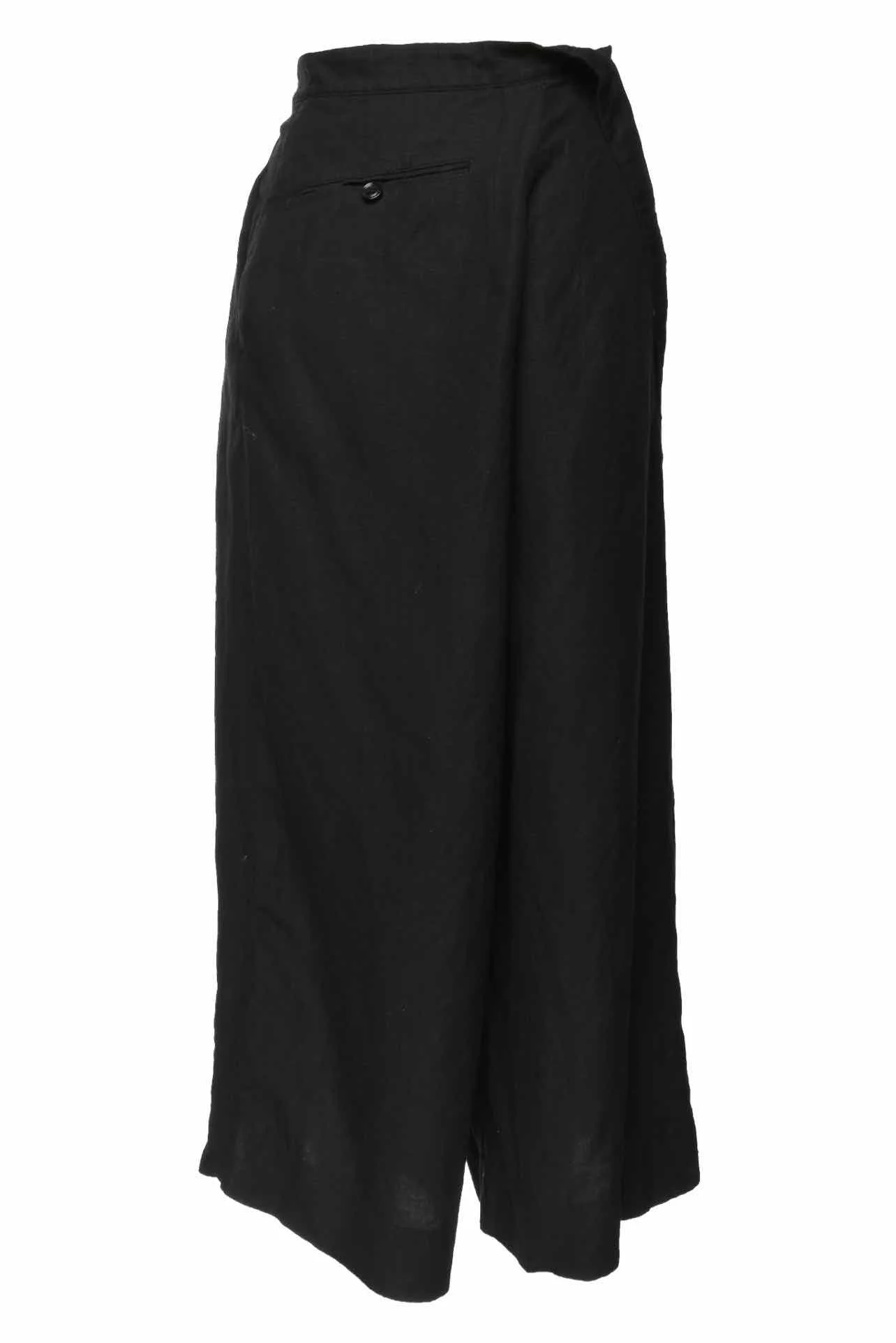 Y's Size 1 Linen Blend One Shoulder Strap Overall Shorts - Image 2