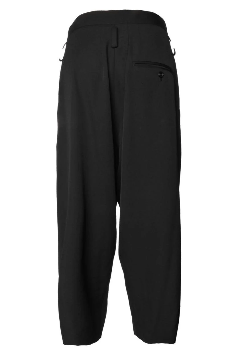 Y's Size 1 Pleated Wool Drop Crotch Pants - Image 2