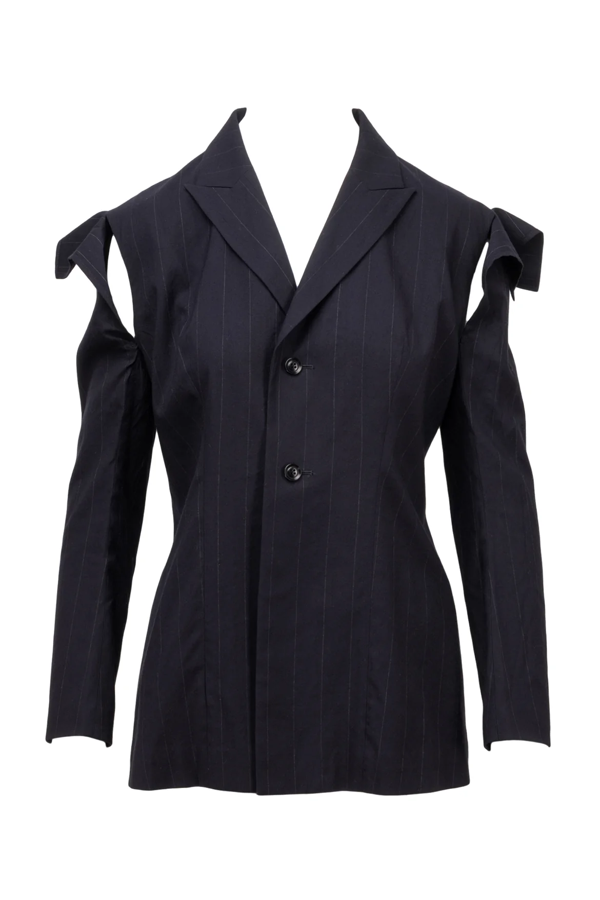 Y's Size 2 Pinstripe Cutout Blazer