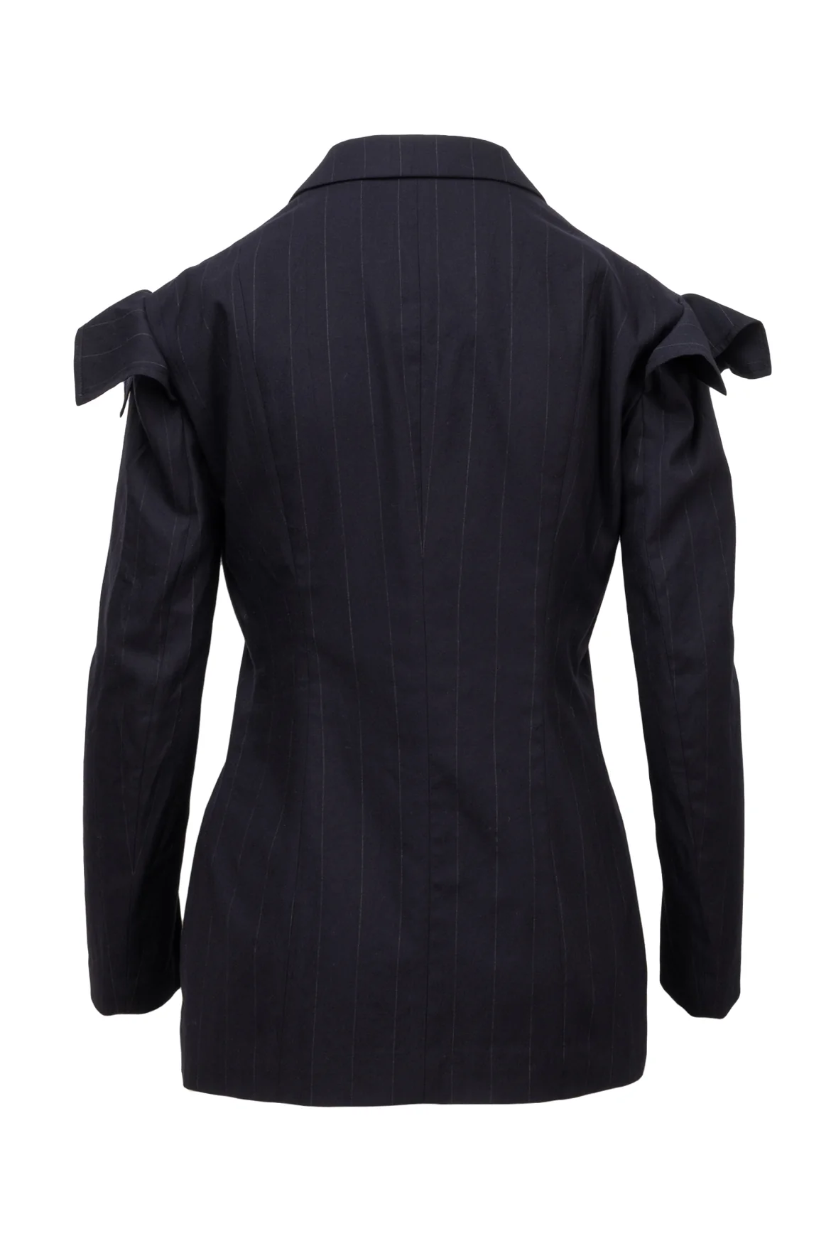 Y's Size 2 Pinstripe Cutout Blazer - Image 2