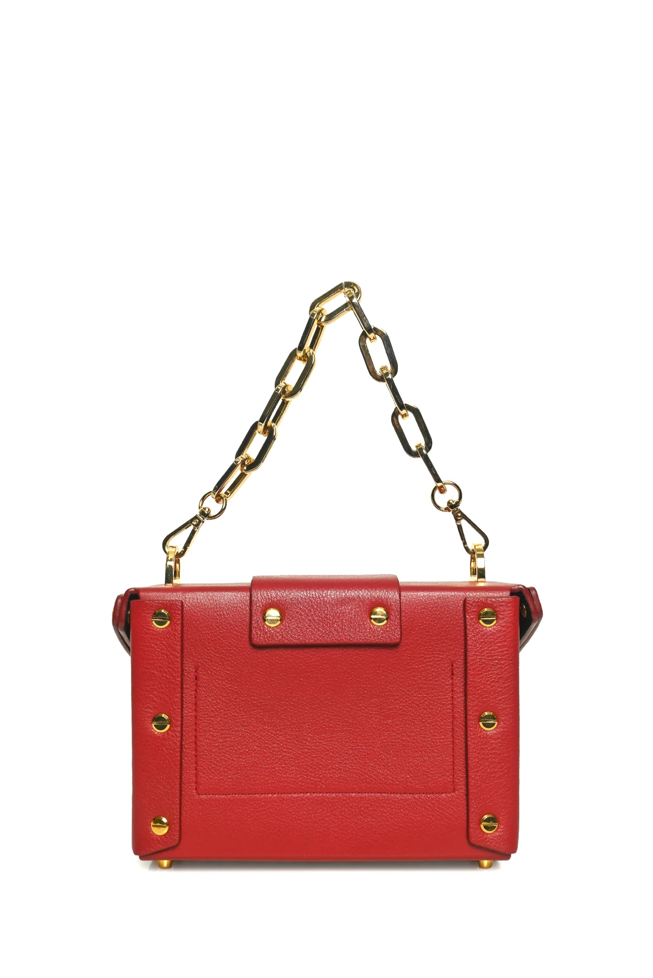 YUZEFI Asher Box Chain Top Handle Leather Crossbody Bag - Image 3