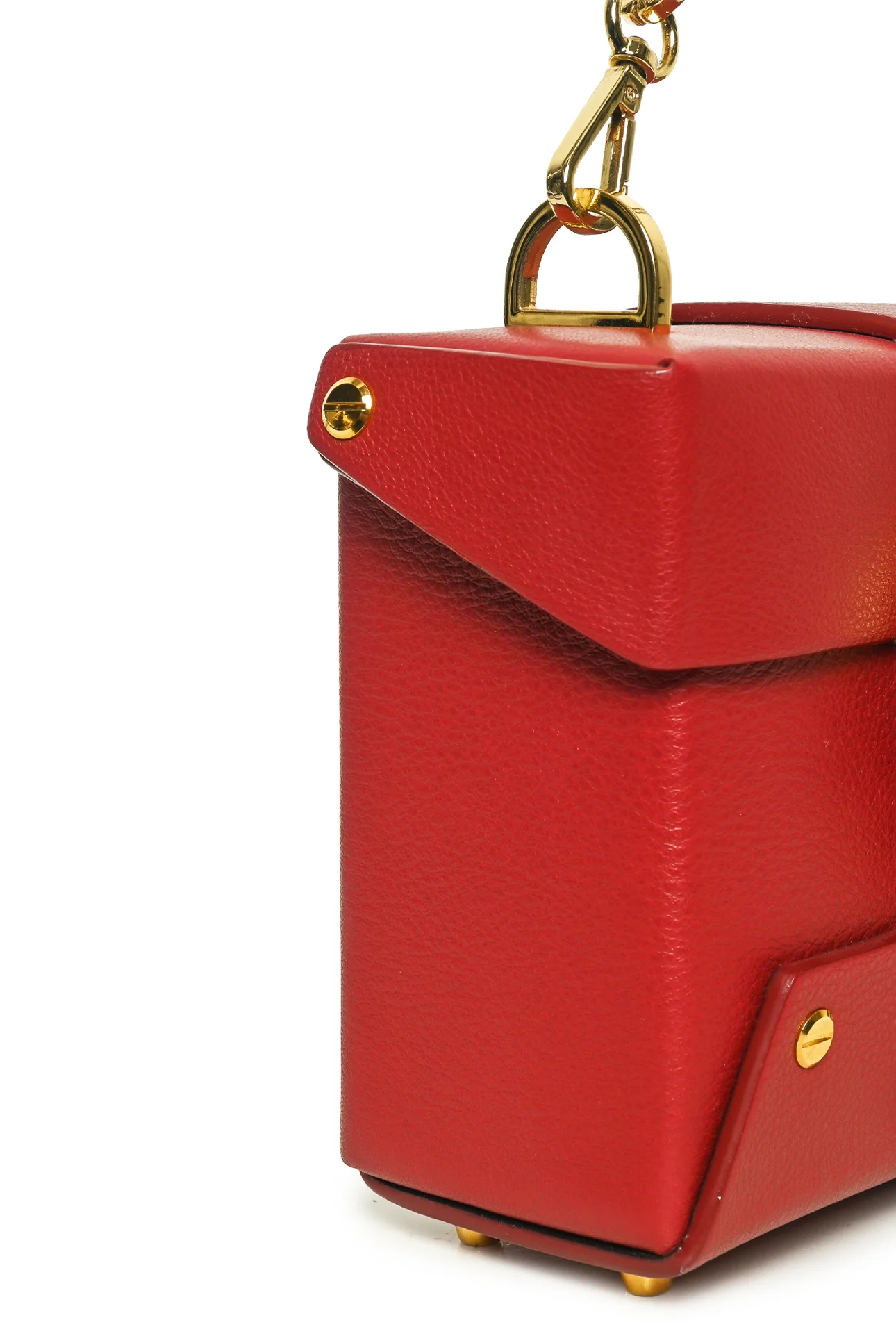 YUZEFI Asher Box Chain Top Handle Leather Crossbody Bag - Image 6