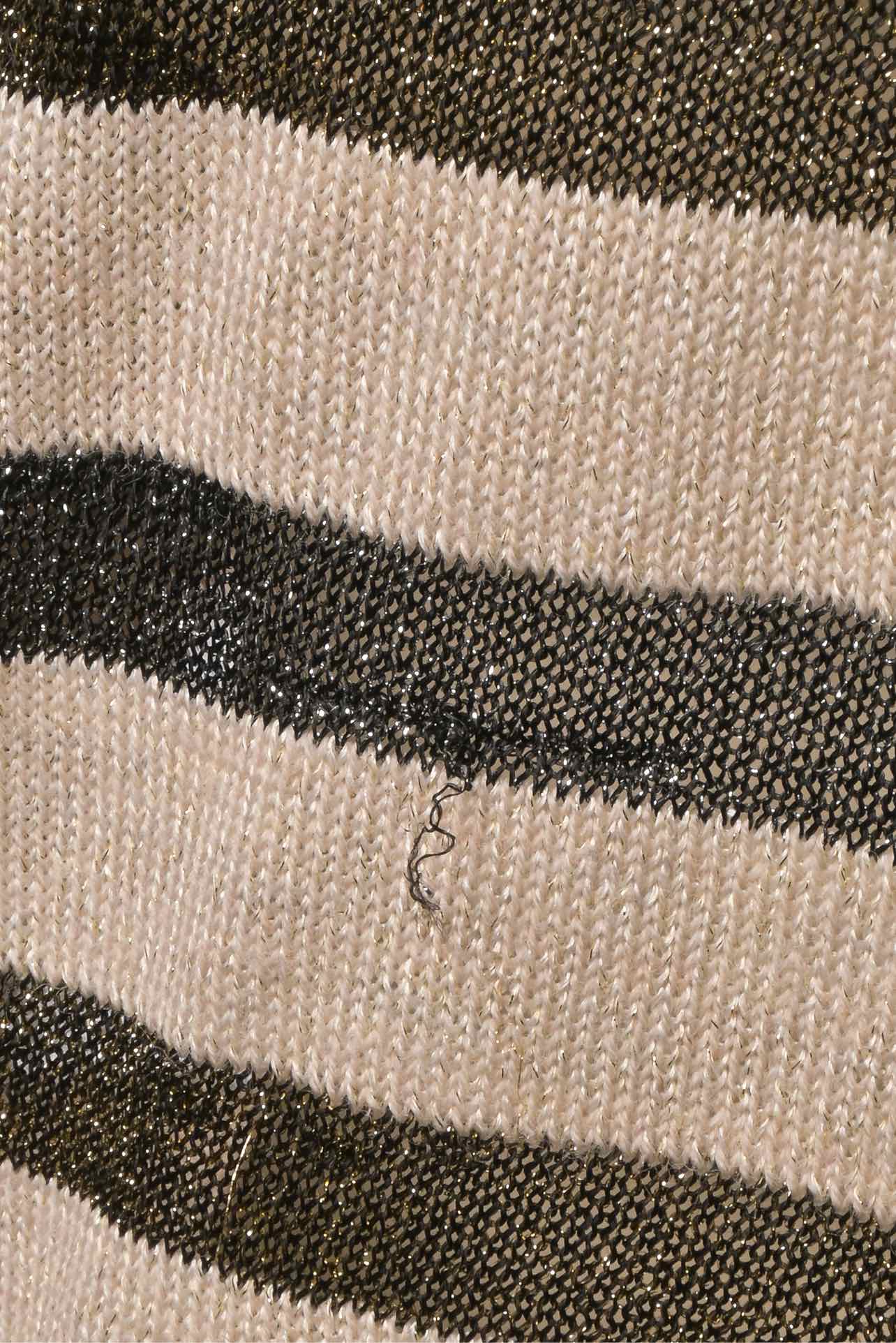 Zadig & Voltaire Size M Metallic Sparkle Stripe Sweater - Image 3