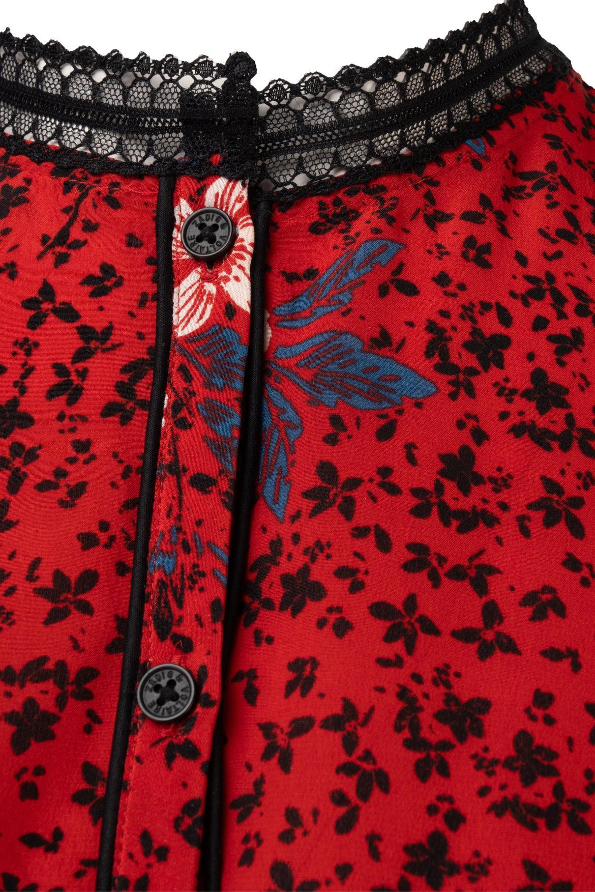 Zadig & Voltaire Size S Ruti Pensee Double Floral Silk Dress - Image 3