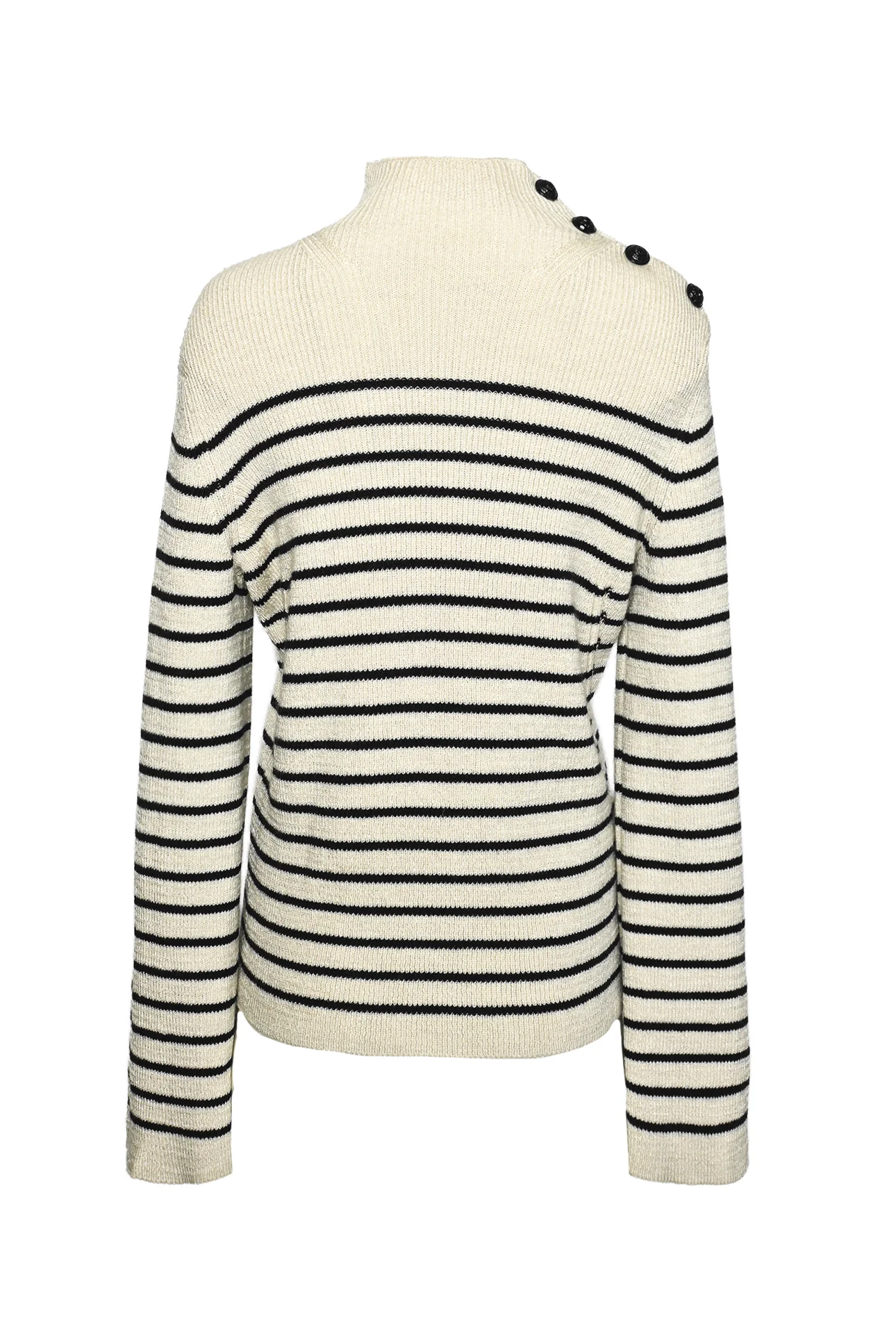 Zadig & Voltaire Size S Striped Mockneck Sweater - Image 2