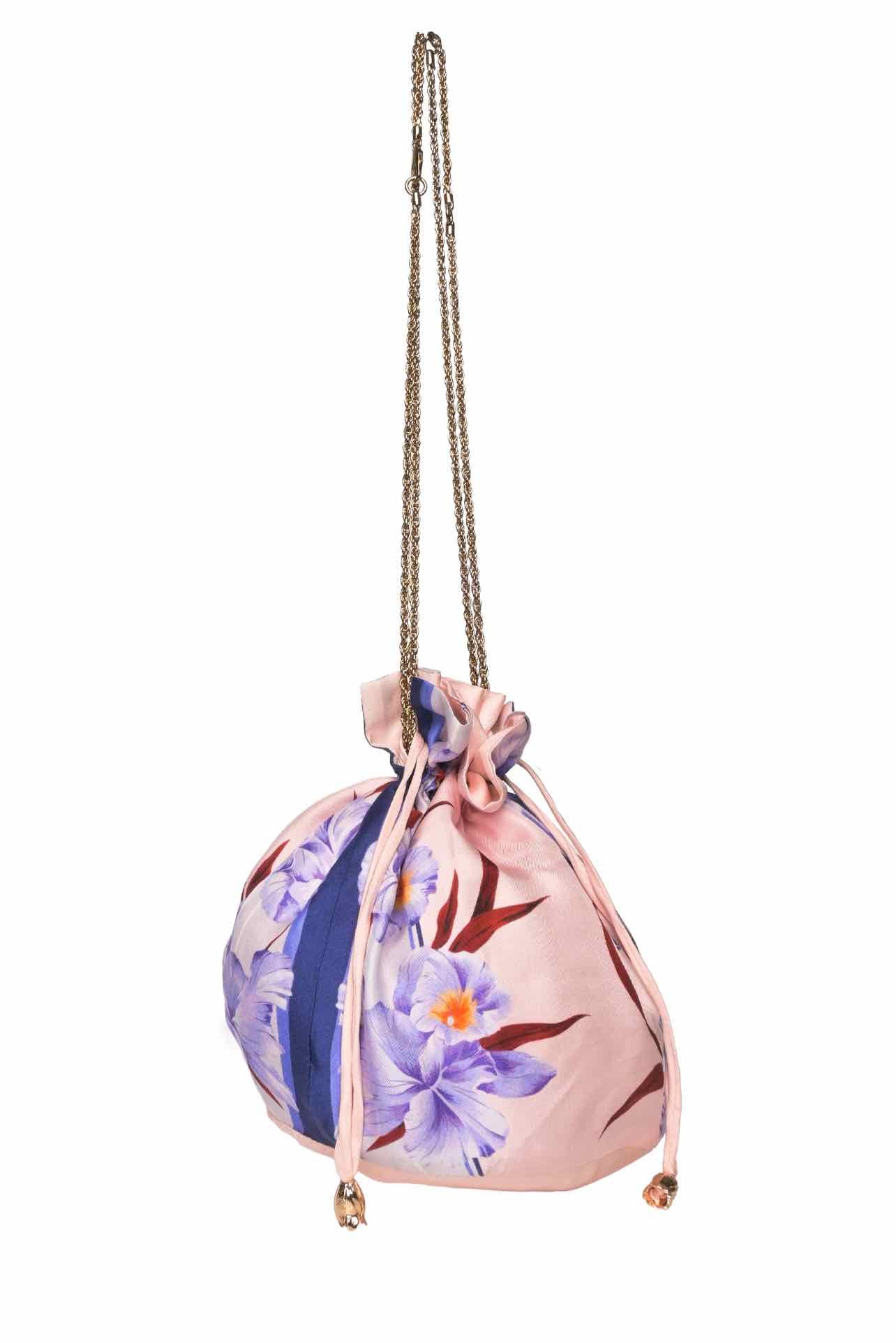 Zimmermann Floral Silk Bucket Pouch - Image 2