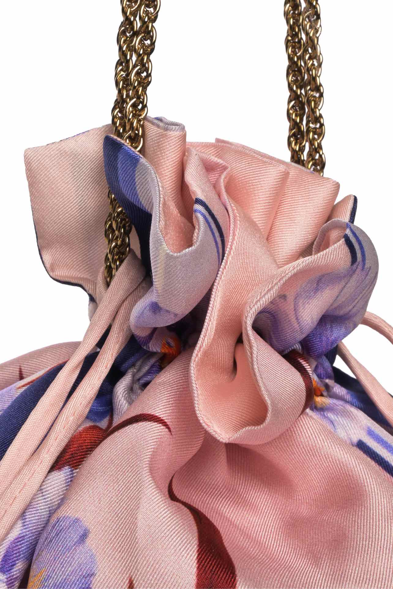 Zimmermann Floral Silk Bucket Pouch - Image 5