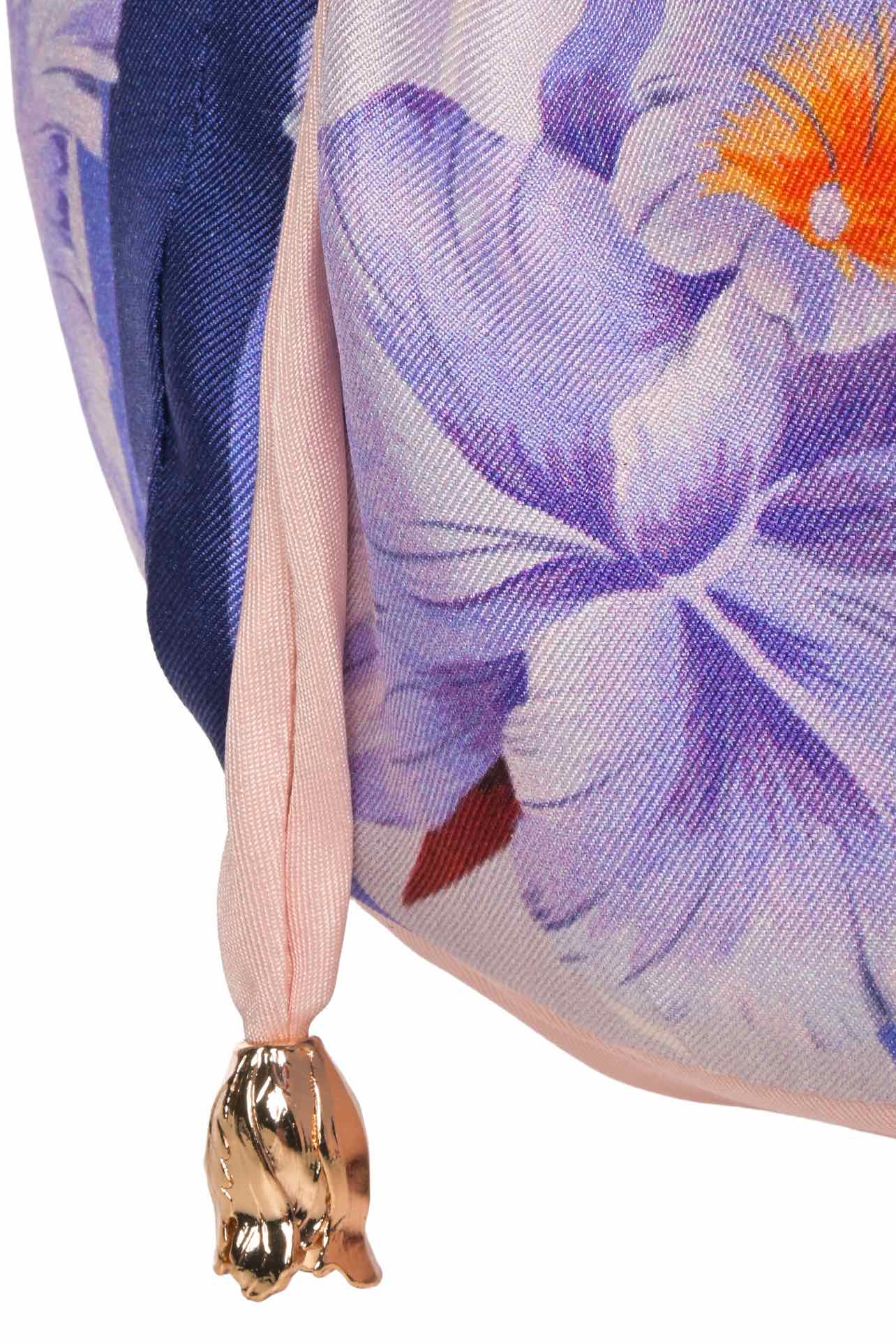 Zimmermann Floral Silk Bucket Pouch - Image 6