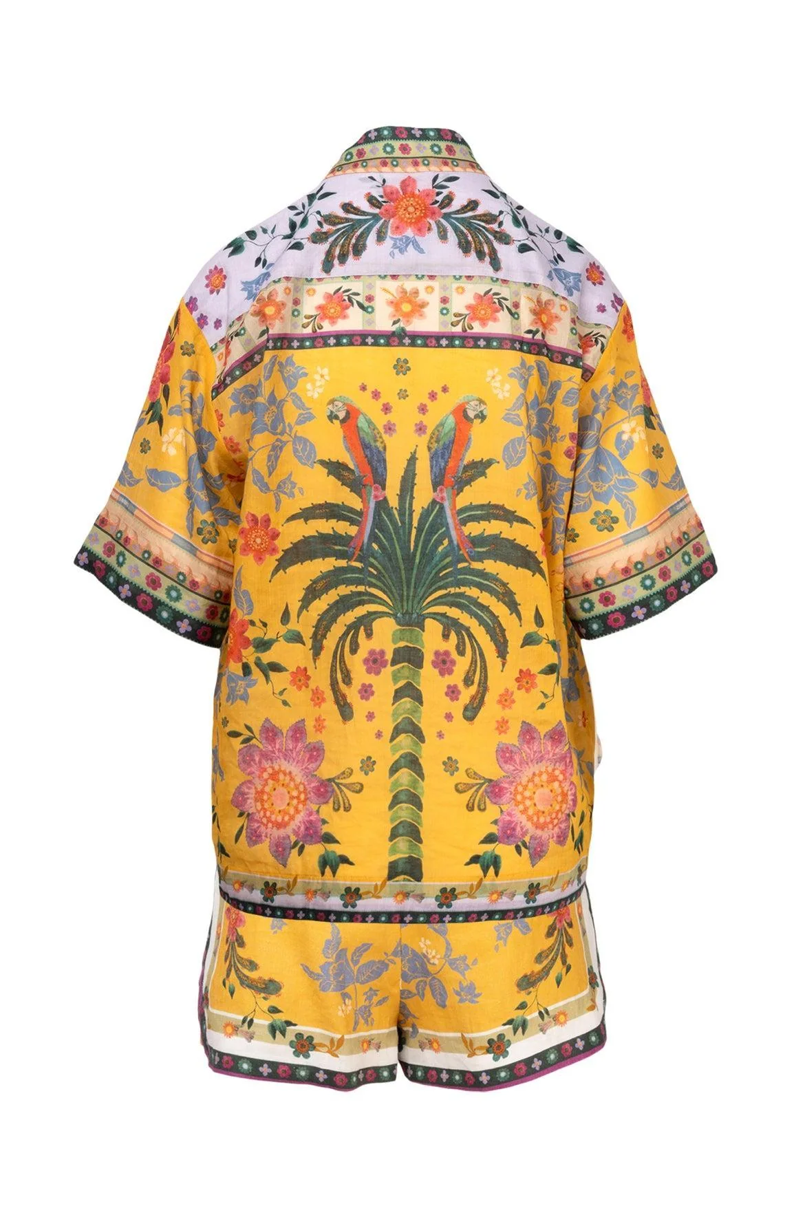 Zimmermann Size 0/1 Ginger Relaxed Shirt & Mini Short Set - Image 2