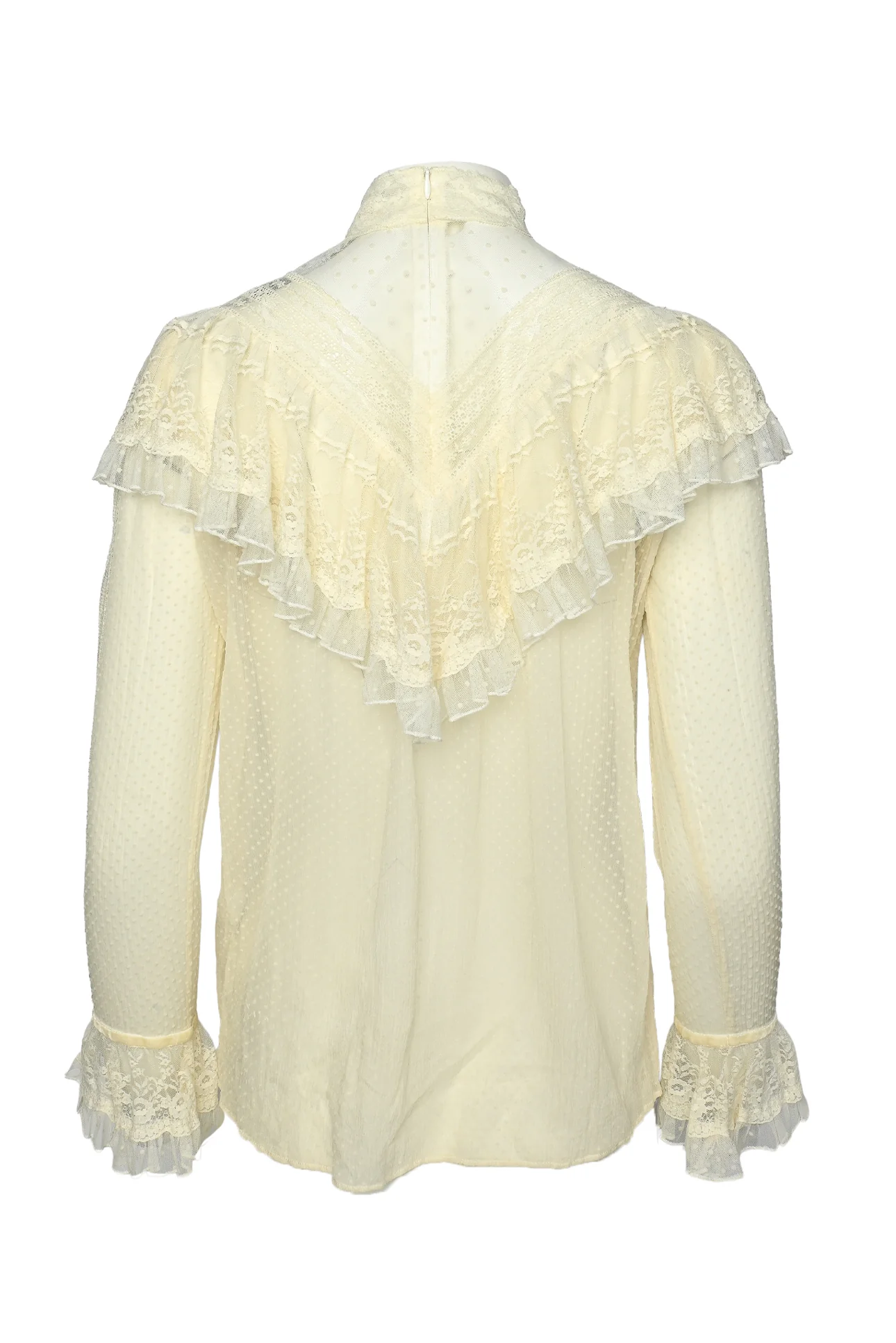 Zimmermann Size 0P Tulle & Sheer Ruffle Tops - Image 2