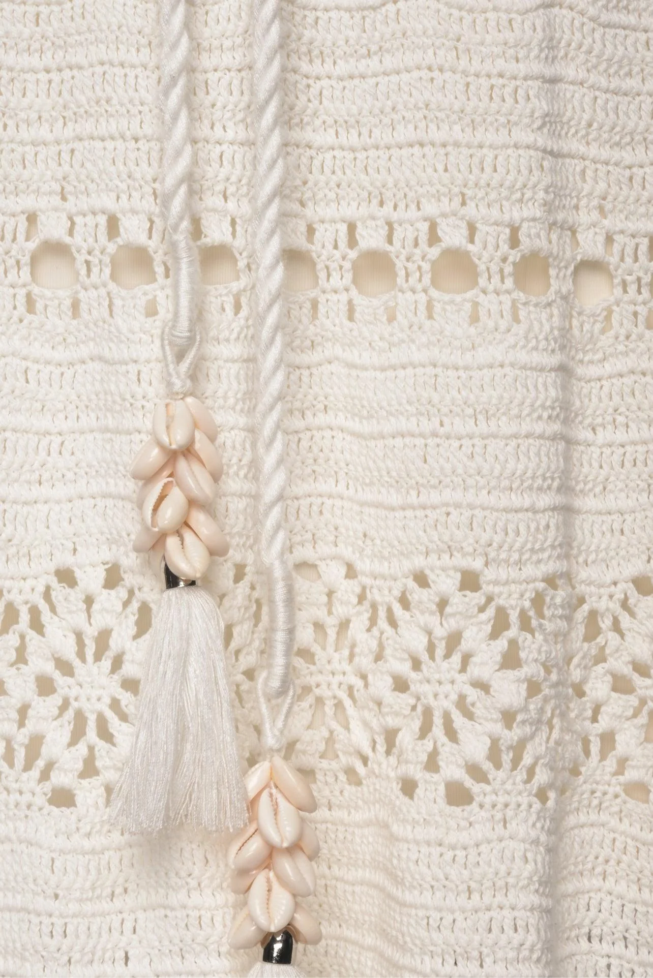 Zimmermann Size 1 Cassia Embellished Crochet Midi Dress - Image 3