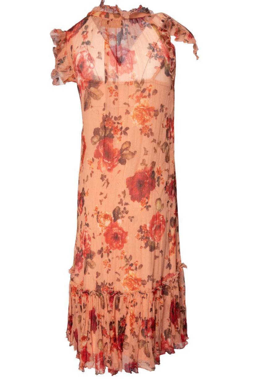 Zimmermann Size 1 Floral Silk Dress - Image 2