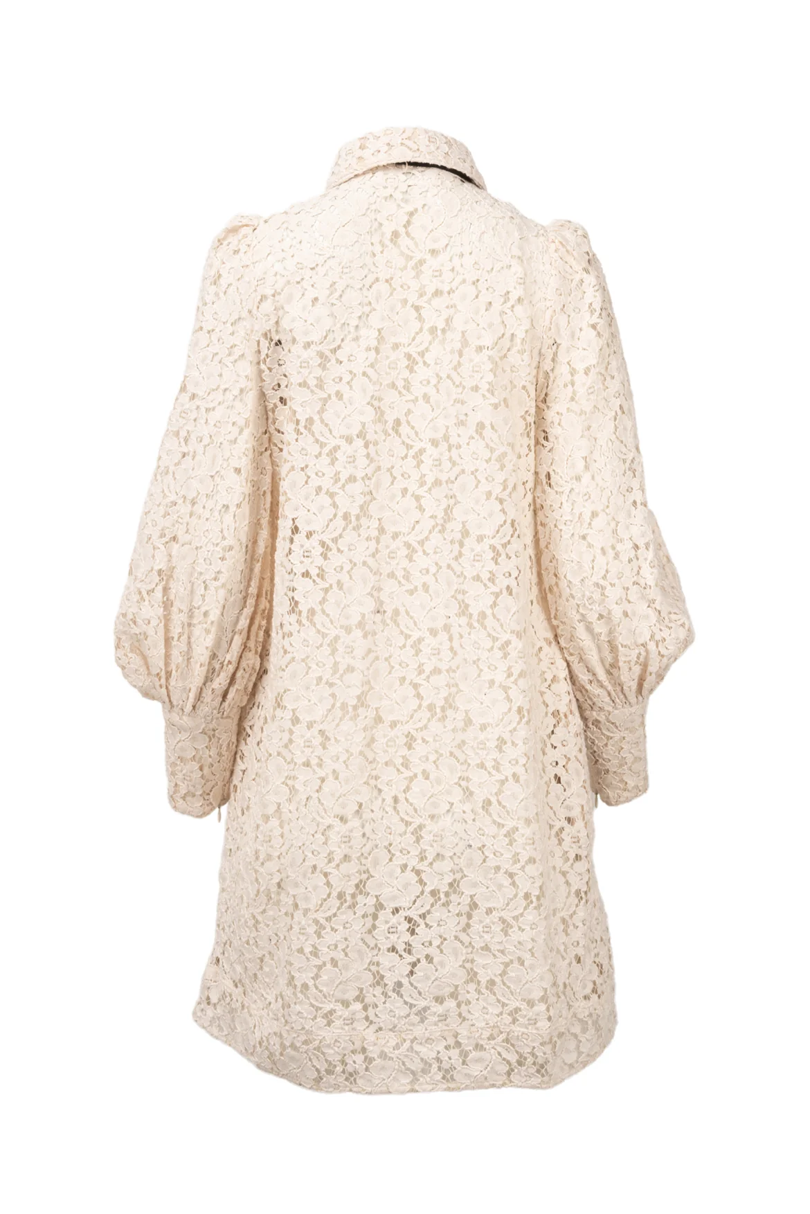 Zimmermann Size 1 Wonderland Floral Embroidered Lace Shirt Dress - Image 2