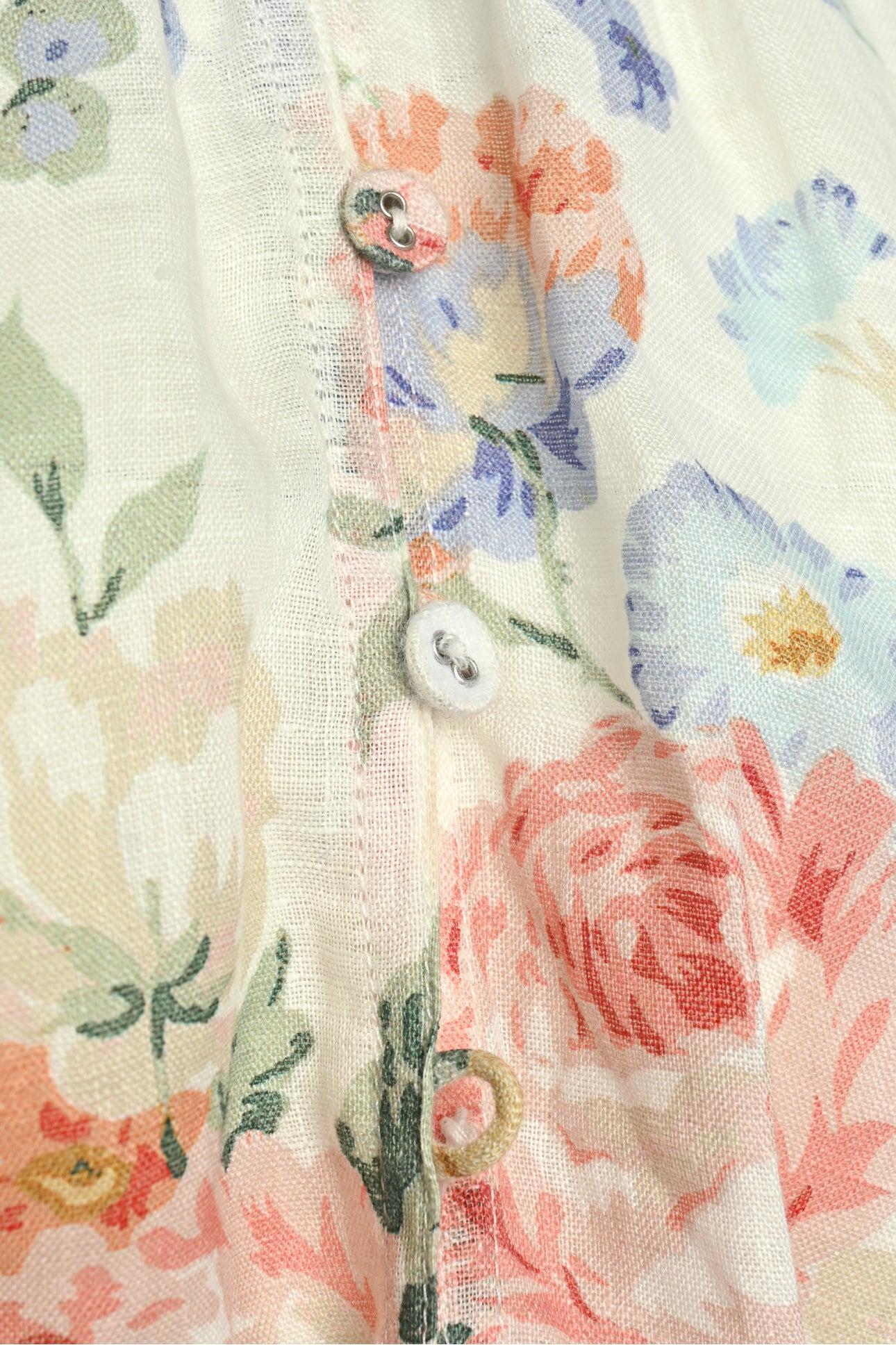 Zimmermann Size 2 Bowie Floral Mini Dress - Image 4