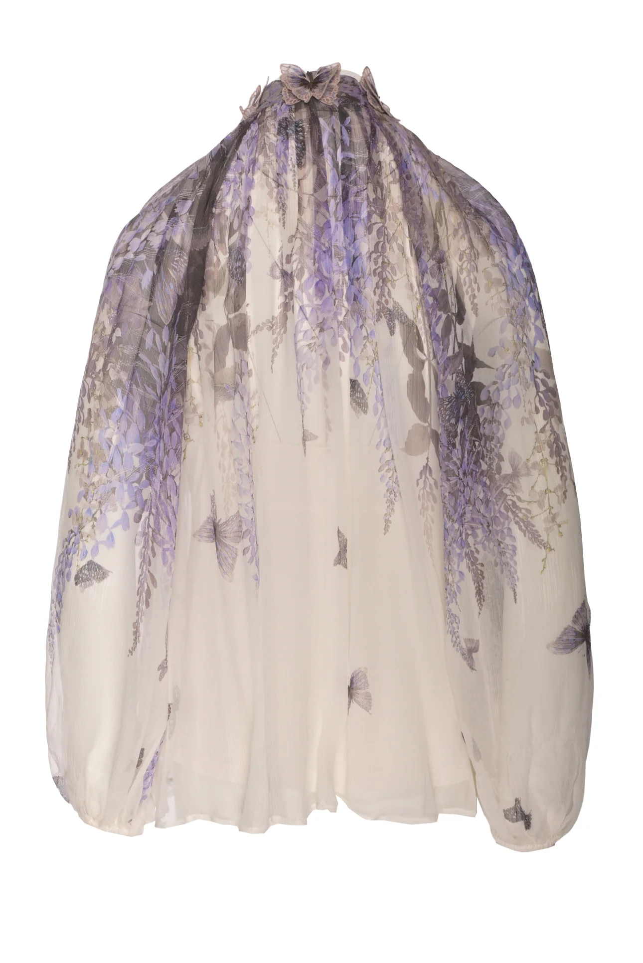 Zimmermann Size 3 Floral & Butterfly Silk Blouse - Image 2