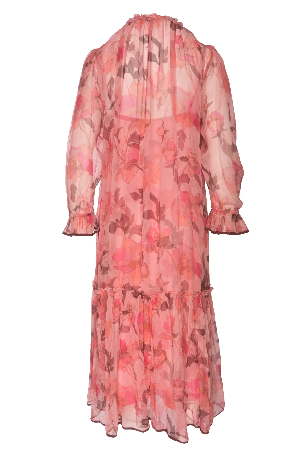 Zimmermann Size 3 Floral Mock Neck Long Sleeve Dress - Image 2