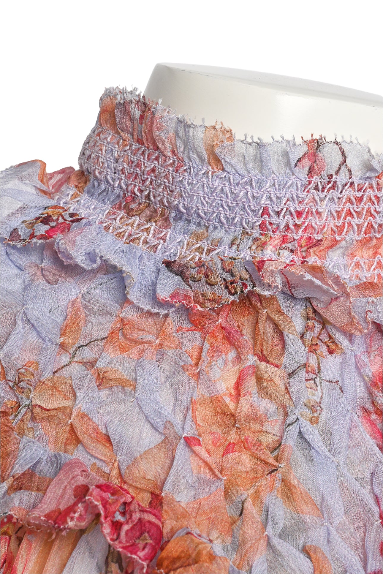 Zimmermann Size 3 Floral Mock Neck Silk Tops - Image 3