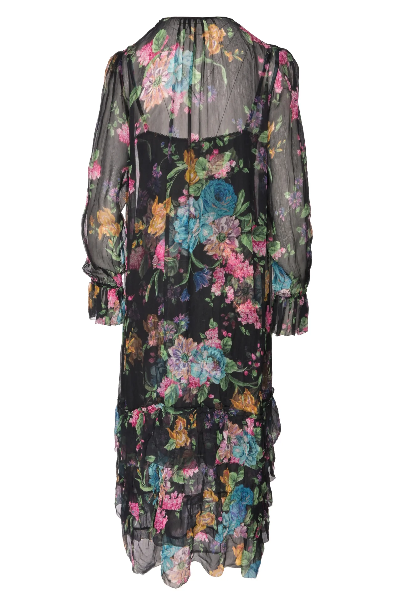 Zimmermann Size 3 Floral Tiered Silk Dress - Image 2