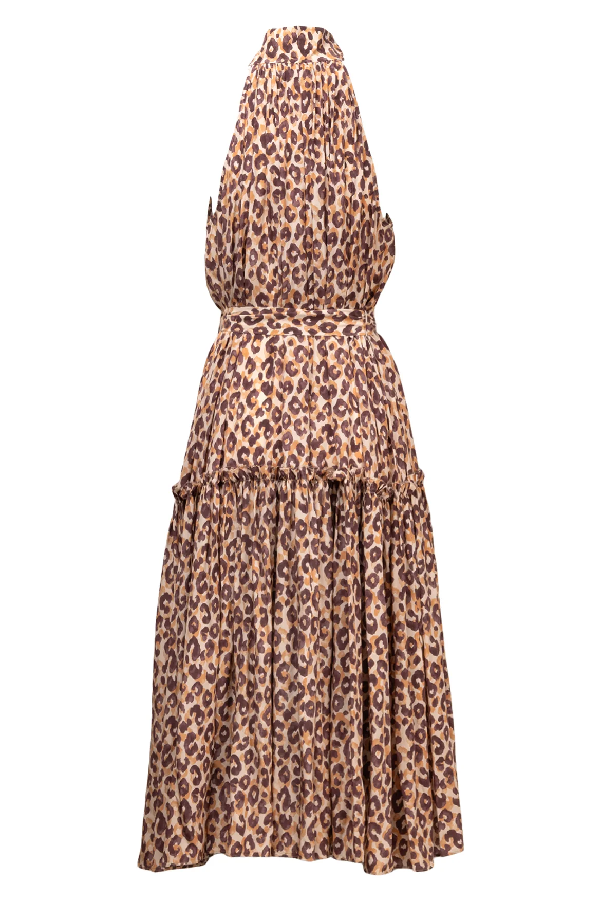 Zimmermann Size 3 Kirra Leopard-Print Silk-Satin Maxi Dress - Image 2