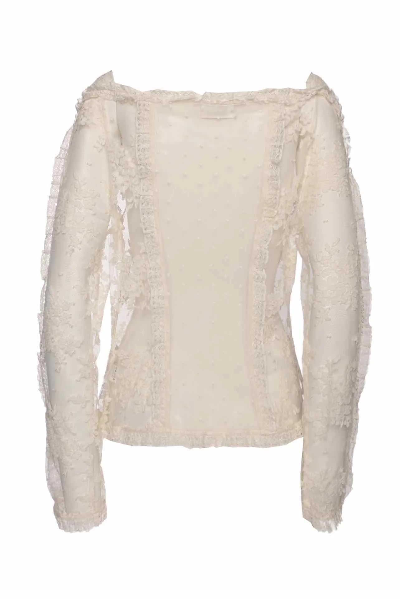 Zimmermann Size 3 Lace Off the Shoulder Tops - Image 2