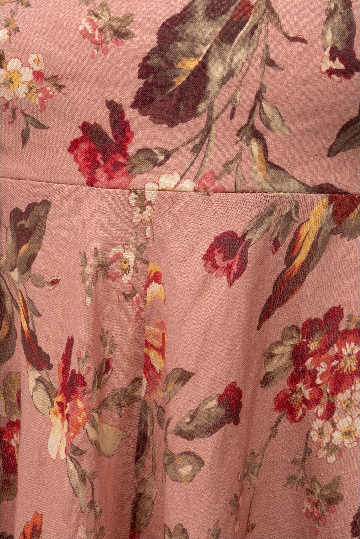 Zimmermann Size XS/S Cassia Musk Floral Linen Midi Dress - Image 3